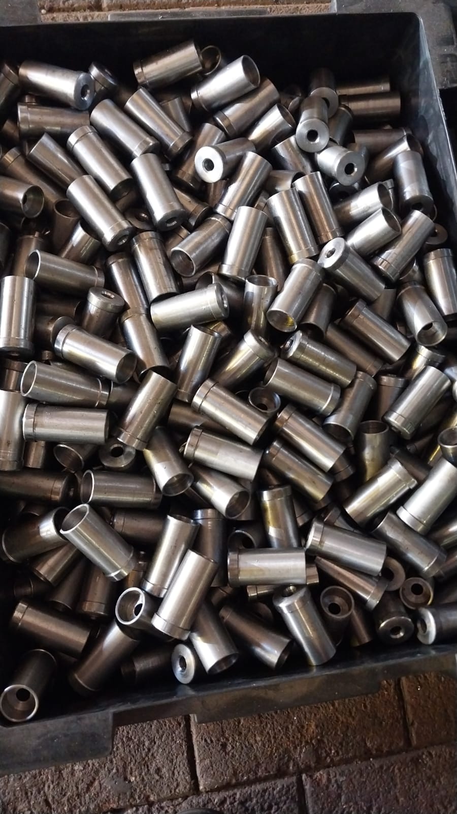 CNC turned mild steel spacer